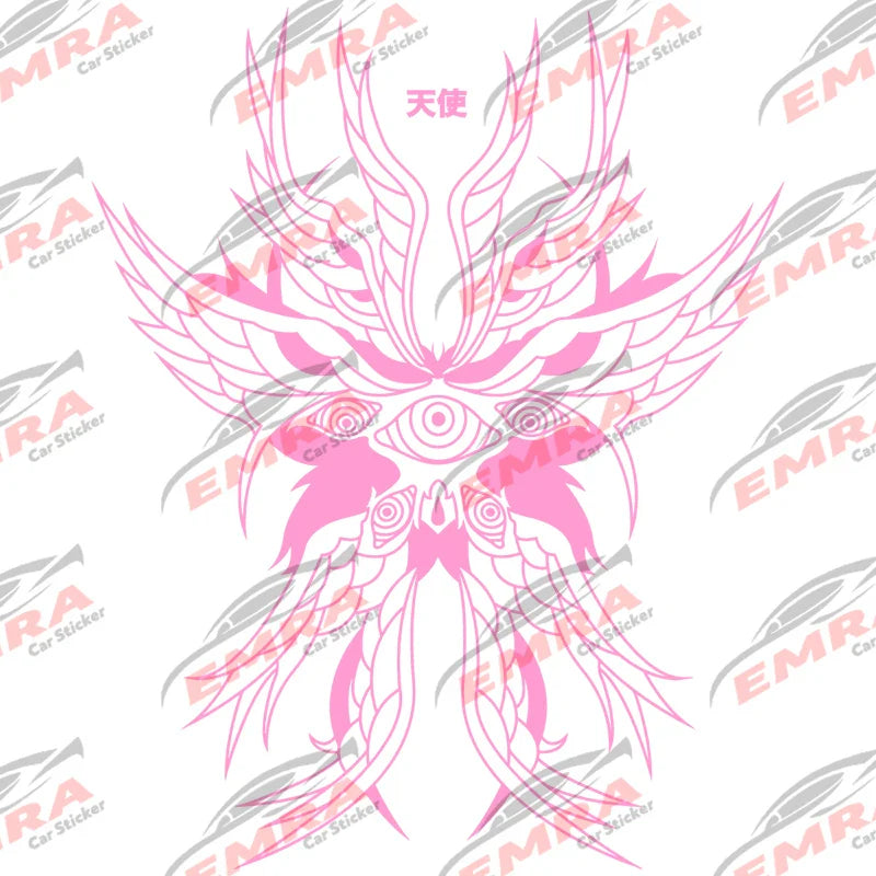 Guardian Angel for Car Stickers Decoration Windshield Banner Anime External Accessories JDM Sports Style Waterproof Vinyl Decals (ONLINE ORDER ONLY)