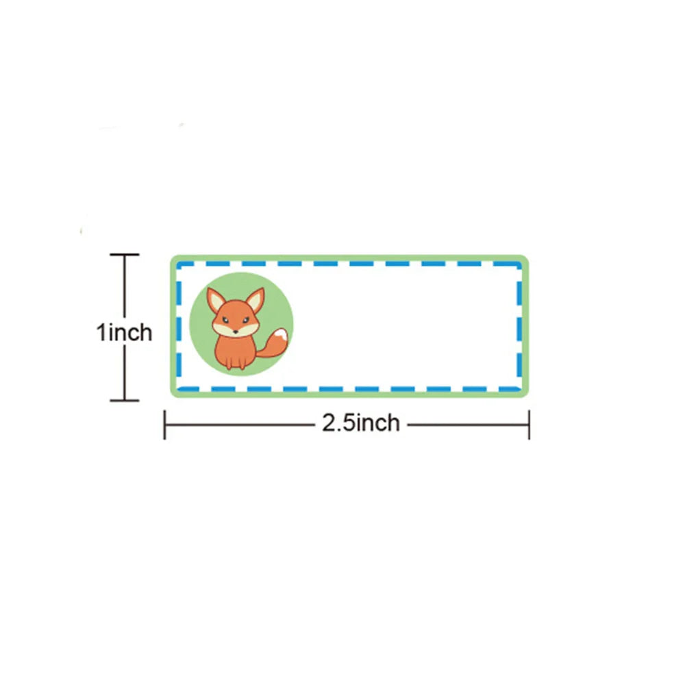 250pcs/roll Name Tag Sticker Personalized Labels Customize Stickers Waterproof Children School Stationery Water Pencil Sticker (Online Order Only)