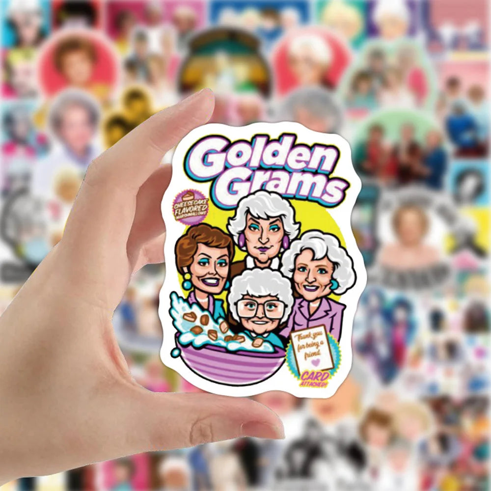 Golden Girls Stickers Pack: TV Show Decals for Phone, Laptop, Luggage, Skateboard (Online Order Only)
