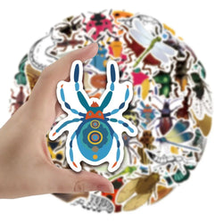 60Pcs Cartoon Cute Insect Doodle Stickers Small Animal DIY Toys Car Skateboard Laptop Graffiti Decals Sticker for Kid (ONLINE ORDER ONLY)