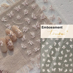 Dreamy Chic Butterfly Flower Bowknot Square Rhinestone Crystal 5D Self Adhesive Nail Art Stickers Fantasy Shiny Manicure Decals (ONLINE ORDER ONLY)
