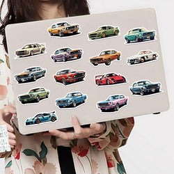 50pcs Car Cartoon Stickers Vehicle Diverse Designs Waterproof PVC Sticker Decals for Luggage Journals Computer Decals (ONLINE ORDER ONLY)