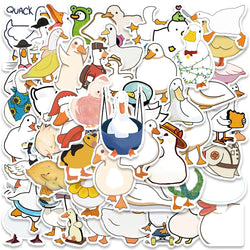 50PCS Cute Duck Stickers for Laptop, Scrapbooking, Bicycle, Luggage, Kid Toy Decals (ONLINE ORDER ONLY)