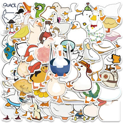 50PCS Cute Duck Stickers for Laptop, Scrapbooking, Bicycle, Luggage, Kid Toy Decals (ONLINE ORDER ONLY)