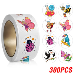 100-500pcs Cartoon Cute Sticker Children Reward Encouragement Sticker Birthday/holiday Party Gift Packaging Sealing Decor Lables (Online Order Only)