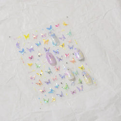 Dreamy Moon Star Cloud Butterfly Starrylight Rhinestone 5D Soft Embossed Relief Nail Art Sticker 3D Decal Decoration Manicure (ONLINE ORDER ONLY)