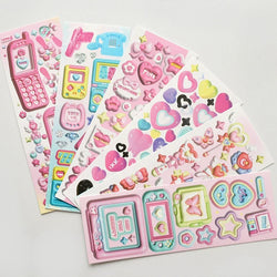 1pcs Ins Cute Love Magic Wand 3D Stickers Planner Journal Scrapbooking Decorative Sticker Aesthetic Kawaii Korean Stationery (Online Order Only)