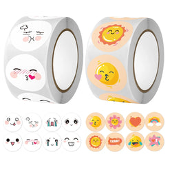 100-500pcs Cute Cartoon Sticker Rainbow Sun Labels Scrapbook Gift Decor Sealing Stickers Children Stationery Stickers (ONLINE ORDER ONLY)