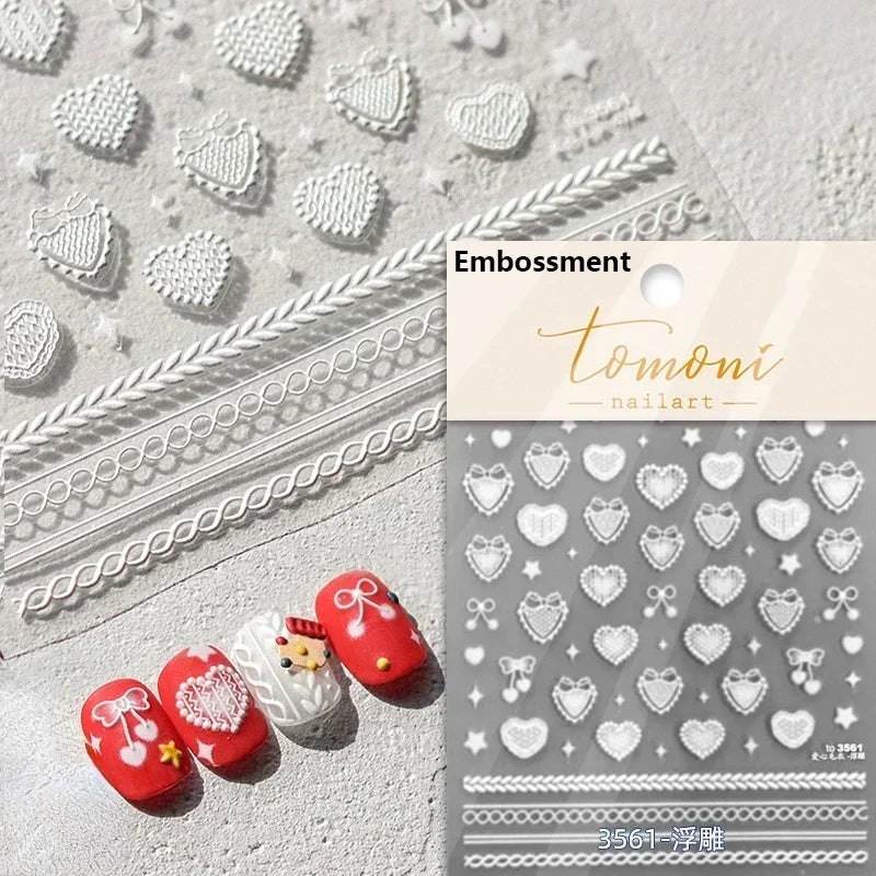 Charming Geometric Black Khaki Brown Grid Houndstooth Snowflake Flat Chic  Adhesive Nail Art Decoration Stickers Manicure Decals (Online Order Only)
