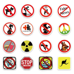 10/30/50pcs Warning Danger Sticker Packs (ONLINE ORDER ONLY)
