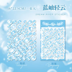 1PCS Kawaii Laser Bubbles Decorative Stickers Diary Idol Photocards DIY Craft Stickers Scrapbooking Stickers Confetti Sticker (Online Order Only)