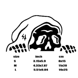 Cartoon SkULL Stickers，funny and cute stickers for Cars, Trucks, Walls, Laptops, Windows, Motorcycles, Bumpers Or Crafts (ONLINE ORDER ONLY)