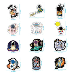 10/30/50/100pcs Funny Cartoon Cute Out Space Astronaut Stickers Laptop Notebook Phone Guitar Aesthetic Sticker Decal Kids Toy (ONLINE ORDER ONLY)