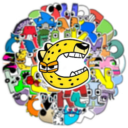 10/50PCS Alphabet Lore Stickers Kawaii Cute Cartoon Decals DIY Skateboard Notebook Luggage Fridge Bike Car Sticker Toys (ONLINE ORDER ONLY)