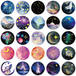 10/50Pcs NEW Moonlight Star Graffiti Stickers for Suitcase Skateboard Laptop Luggage Phone Car Styling Decal Waterproof Sticker (ONLINE ORDER ONLY)