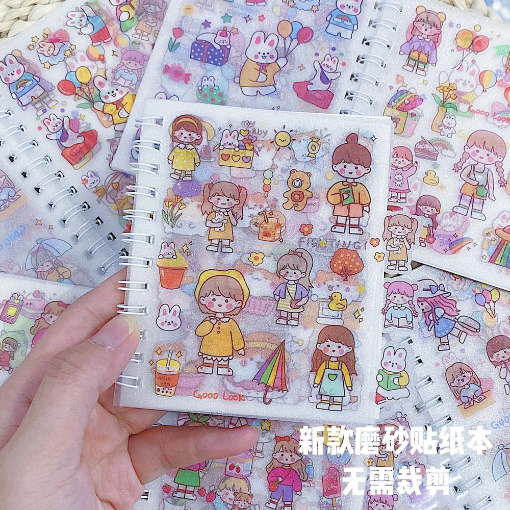 Frosted Cartoon Stickers Waterproof Journal DIY School Supplies (ONLINE ORDER ONLY)