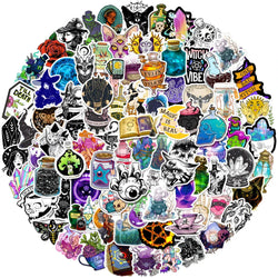 10/30/50/100pcs Art Gothic Magic Apothecary Witch Crystal Sticker Packs (Online Order Only)