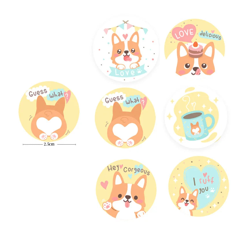 100-500pcs Kids Reward Stickers Puppy Dog Cat Encouragement Labels for Teachers Cute Animals Sticker Stationery Pegatinas (ONLINE ORDER ONLY)