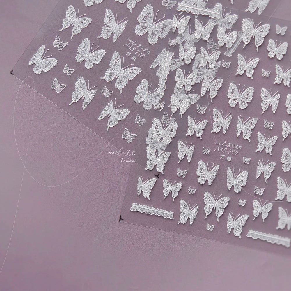Dreamy Chic Butterfly Flower Bowknot Square Rhinestone Crystal 5D Self Adhesive Nail Art Stickers Fantasy Shiny Manicure Decals (ONLINE ORDER ONLY)