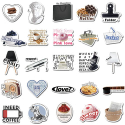 10/25/55pcs Cartoon Ins Style Cute Graffiti Anime Stickers Luggage Diy Skateboard Laptop Helmet Guitar Sticker Decals Toys (ONLINE ORDER ONLY)