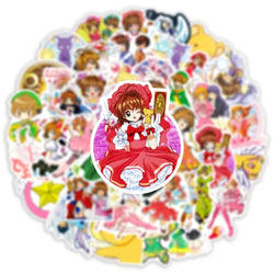 10/50Pcs Anime Cartoon Girl Paper Sticker Stationery DIY Scrapbook Decor Graffiti Stickers for Laptop Skardboard Car Bike (Online Order Only)