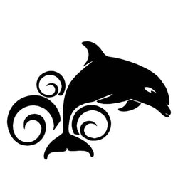 Dolphin Cartoon Decorate Trunk Sticker Vinyl Decal (ONLINE ORDER ONLY)