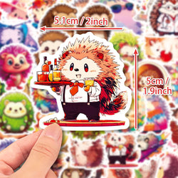 10/30/50pcs Cute Animal Hedgehog Graffiti Stickers Kawaii Aesthetic Decals Laptop Notebook Phone Decoration Sticker Kids Toys (ONLINE ORDER ONLY)
