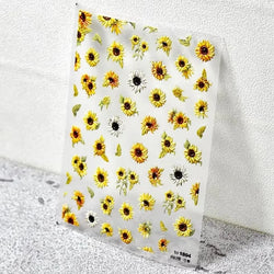 Charming Sunflower Rabbit Pumpkin Squirrel Pinecone Deciduous Produce Good Harvests Cookie Nail Art Sticker Decoration Decals (ONLINE ORDER ONLY)