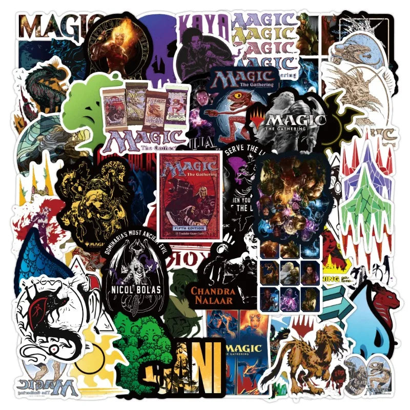 50pcs MAGIC Graffiti Stickers for Laptop, Phone, Car, Scooter, Suitcase, Water Bottle, Refrigerator (Online Order Only)