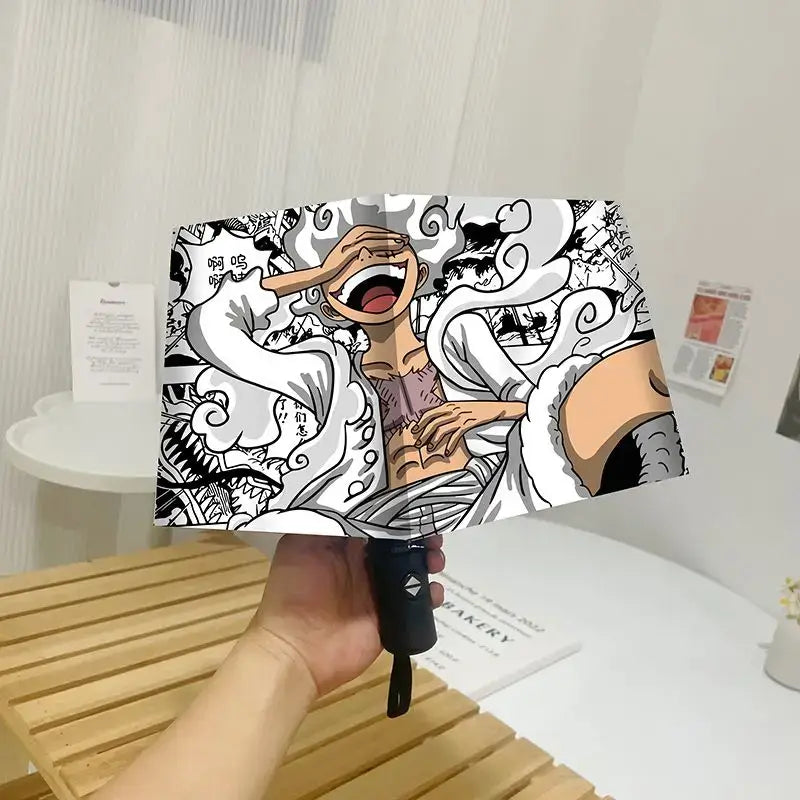 One Piece Nika Luffy Fold Umbrella Automatic Sunscreen (ONLINE ORDER ONLY)
