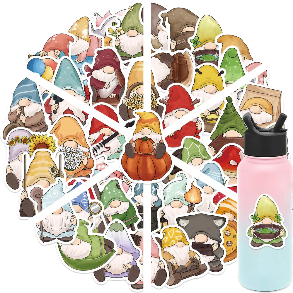 Cartoon Dwarf Stickers for Suitcase, Skateboard, Laptop, Luggage, Phone (10/30/50 Pcs) (Online Order Only)