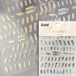 Silver Star Moon Clock Watch Cherry Love Heart Bowknot Gird Irregular Lines Dot Liquid Lava Nail Art Stickers Manicure Decals (ONLINE ORDER ONLY)