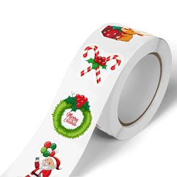 100-500pcs Merry Christmas Stickers Cristmas Xmas Party Seal Labels Stickers For DIY Gifts Baking Package Envelope Stationery (Online Order Only)