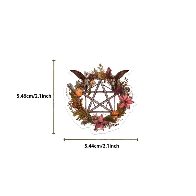 10/30/50PCS Kawaii Forest Witch Decoration Scrapbooking PVC Sticker Aesthetic Korean Stationery School Supplies for Kids (ONLINE ORDER ONLY)