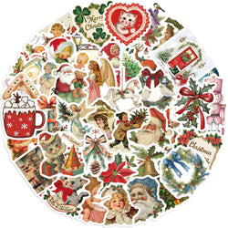 Romantic Christmas Cartoon Stickers for Suitcase, Skateboard, Laptop, Luggage, Phone (ONLINE ORDER ONLY)