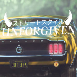 Unforgiven Car Stickers JDM Windshield Banner Motivation Dream Build Escape After The File Glass Decoration Vinyl Decals (ONLINE ORDER ONLY)
