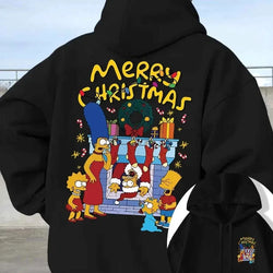 Simpsons Fleece Hoodie - Merry Christmas (ONLINE ORDER ONLY)