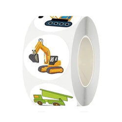 100-500pcs Engineering Vehicle Toys Stickers For Kids Toys Decals For School Reward Students Laptop Phone Sticker Labels (Online Order Only)