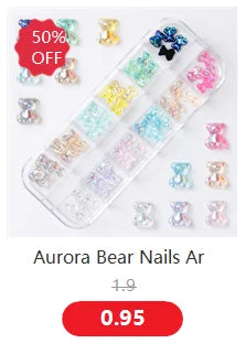 1pc Cute White Cloud Nail Stickers Ultra Thin Nail Art Stickers Self Adhesive Decals Star Moon/Flower/Clouds Kawaii Nail Decals (Online Order Only)