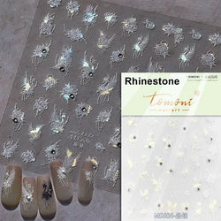 Dreamy Chic Butterfly Flower Bowknot Square Rhinestone Crystal 5D Self Adhesive Nail Art Stickers Fantasy Shiny Manicure Decals (ONLINE ORDER ONLY)
