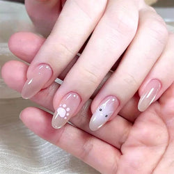 Lovely Cartoon Halo Dyeing Cat Bowkbot Paw Kitten Star Love Charming Self Adhesive Nail Art Sticker Cute Animals Manicure Decal (ONLINE ORDER ONLY)