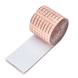 Self-Adhesive Real Glass Mini Square Mirror Mosaic Tiles Stickers Bathroom DIY Party Handmade Craft Home Decoration Making (ONLINE ORDER ONLY)