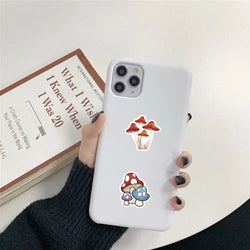 10/30/72PCS Vivid Mushrooms Stickers Plant Cartoon Decals DIY Diary Scrapbook Laptop Guitar Bike Graffiti Sticker Gift Kids Toy (ONLINE ORDER ONLY)