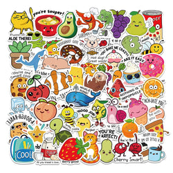 50PCS Kids Reward Stickers Cute Animal Cartoon Decals Teacher Supplies Gift (Online Order Only)