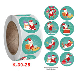 50-500Pcs Cartoon Merry Christmas Tree Label kids Stickers for Gift Package Wrapping Festival Party Baking Paper Seal Stickers (ONLINE ORDER ONLY)