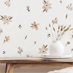 Watercolor Flower Leaf Wall Decals Nursery Vinyl Art Decor (Online Order Only)