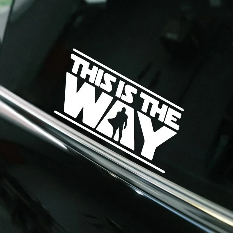 "THIS IS THE WAY"Stickers,Elevate Your Car's Look with this Creative Fun Car Sticker! (ONLINE ORDER ONLY)