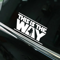 "THIS IS THE WAY"Stickers,Elevate Your Car's Look with this Creative Fun Car Sticker! (ONLINE ORDER ONLY)