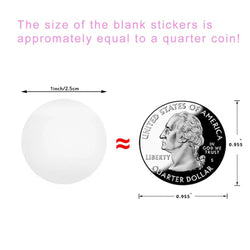 500Pcs/Roll Transparent Round Self-Adhesive Stickers Business Package seal Labels Scrapbooking Cookie Bag Sealing Tag DIY Gifts (ONLINE ORDER ONLY)