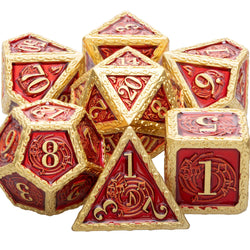 Heavy Metal Musical Notes Theme Polyhedral Dice Set (Online Order Only)